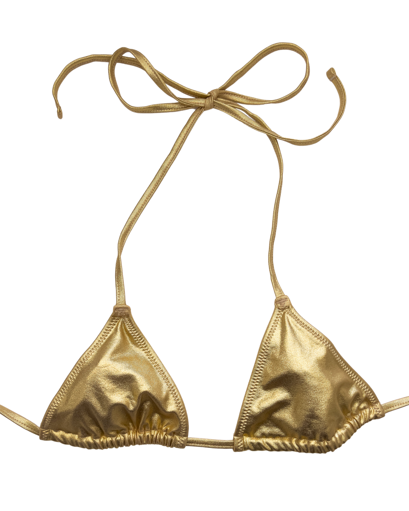 Golden Chrome Bikini Thong