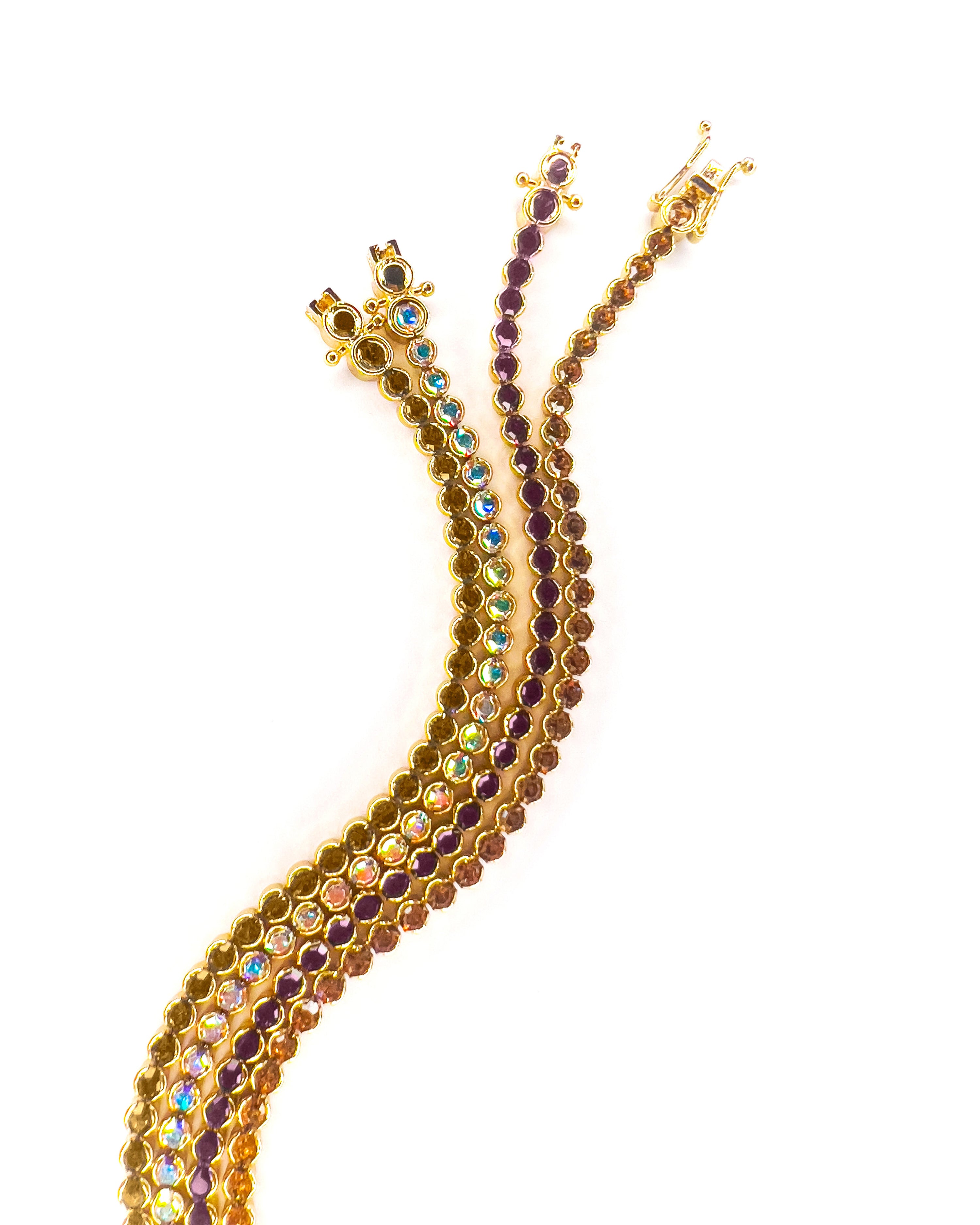 Clarice Crystal Tennis Anklet