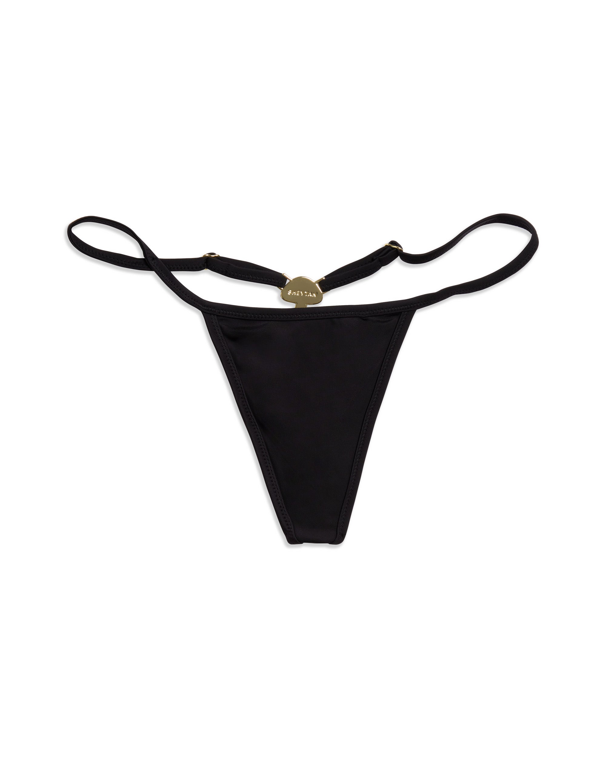 Mushroom Black Thong