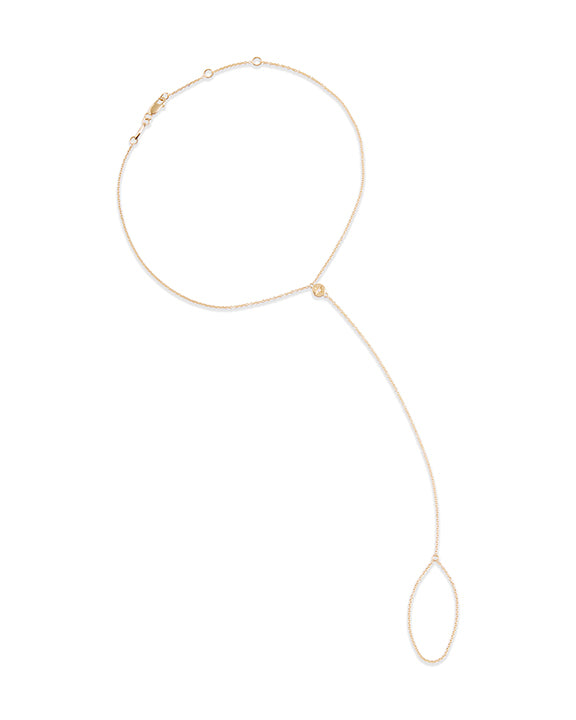 Anais Diamond Dot Foot Chain
