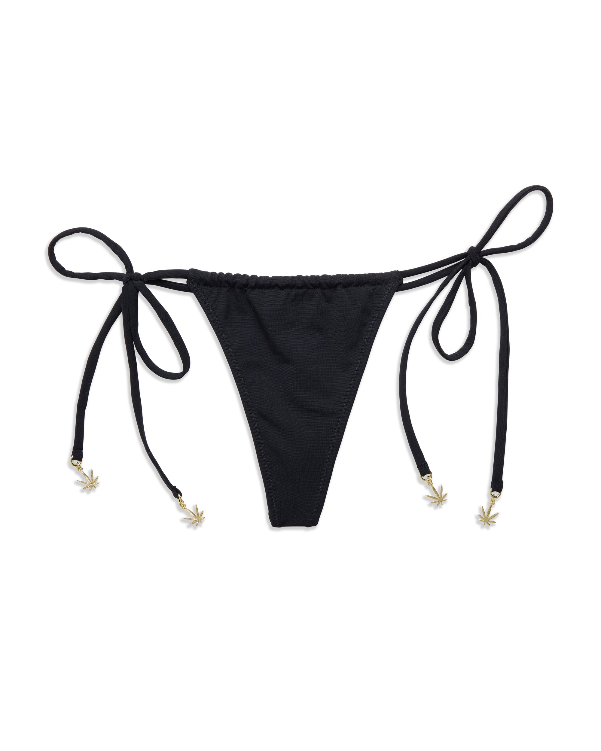 Mary-Jane Black Micro Bikini Thong