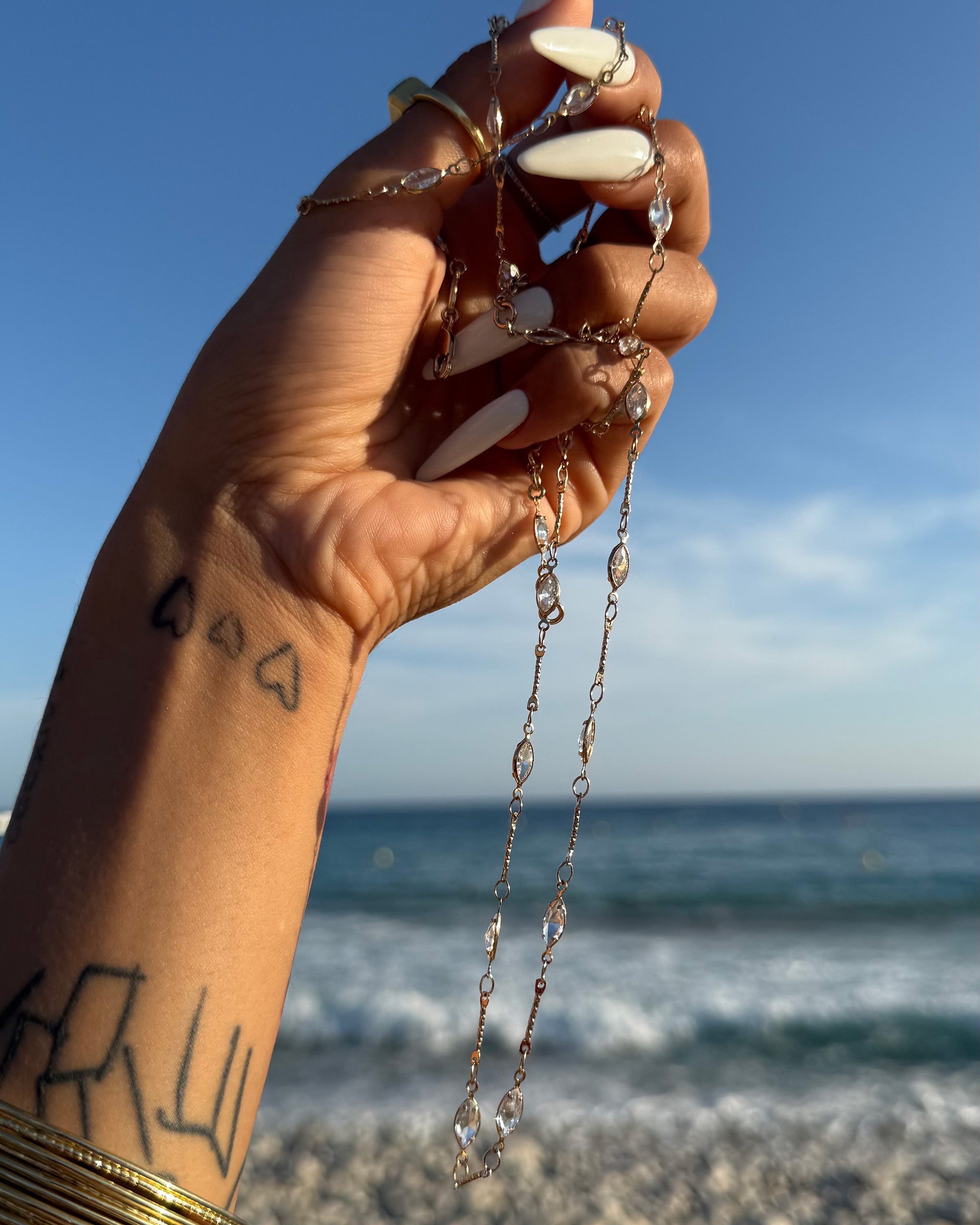 Marquise Crystal Waist Chain