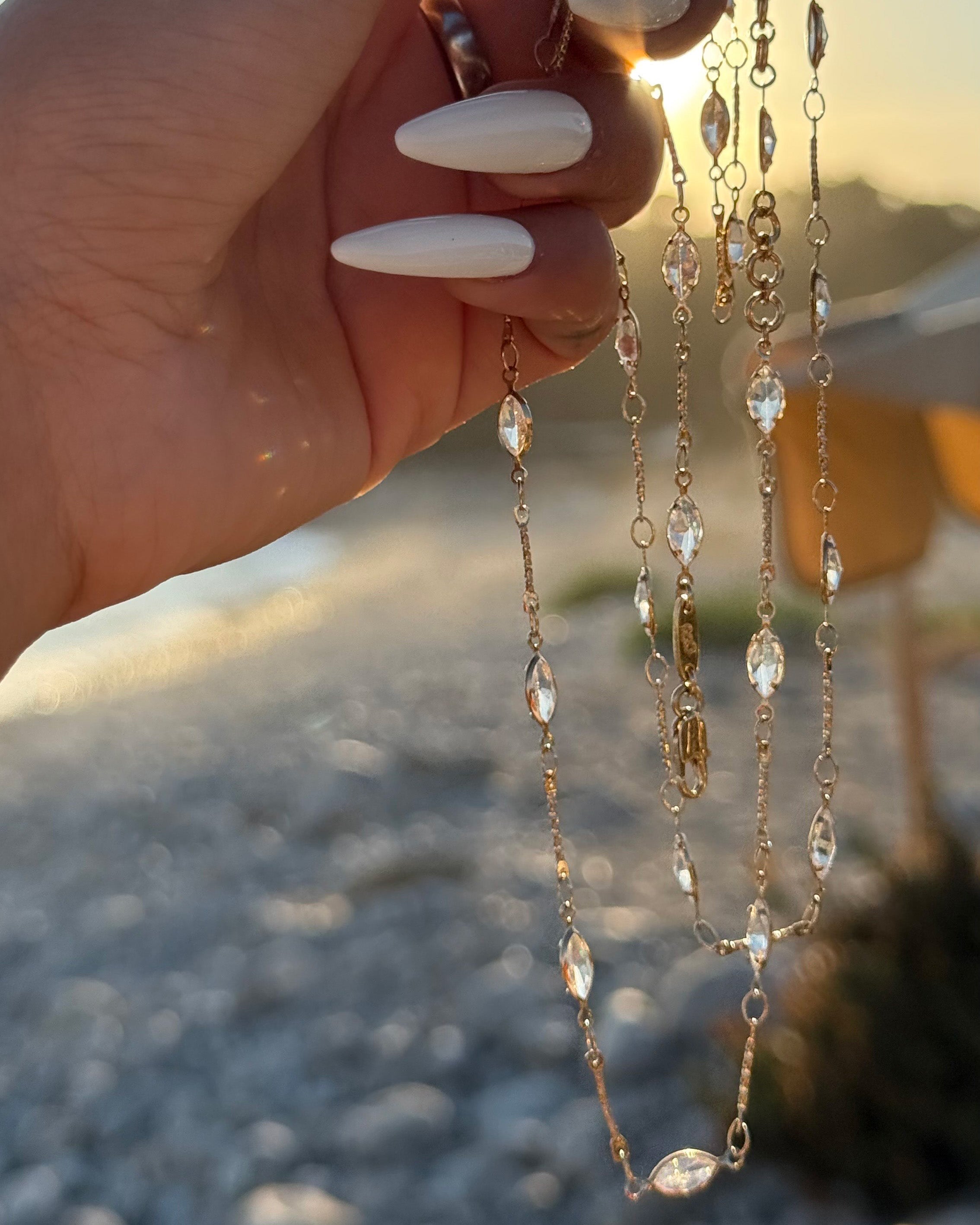 Marquise Crystal Waist Chain
