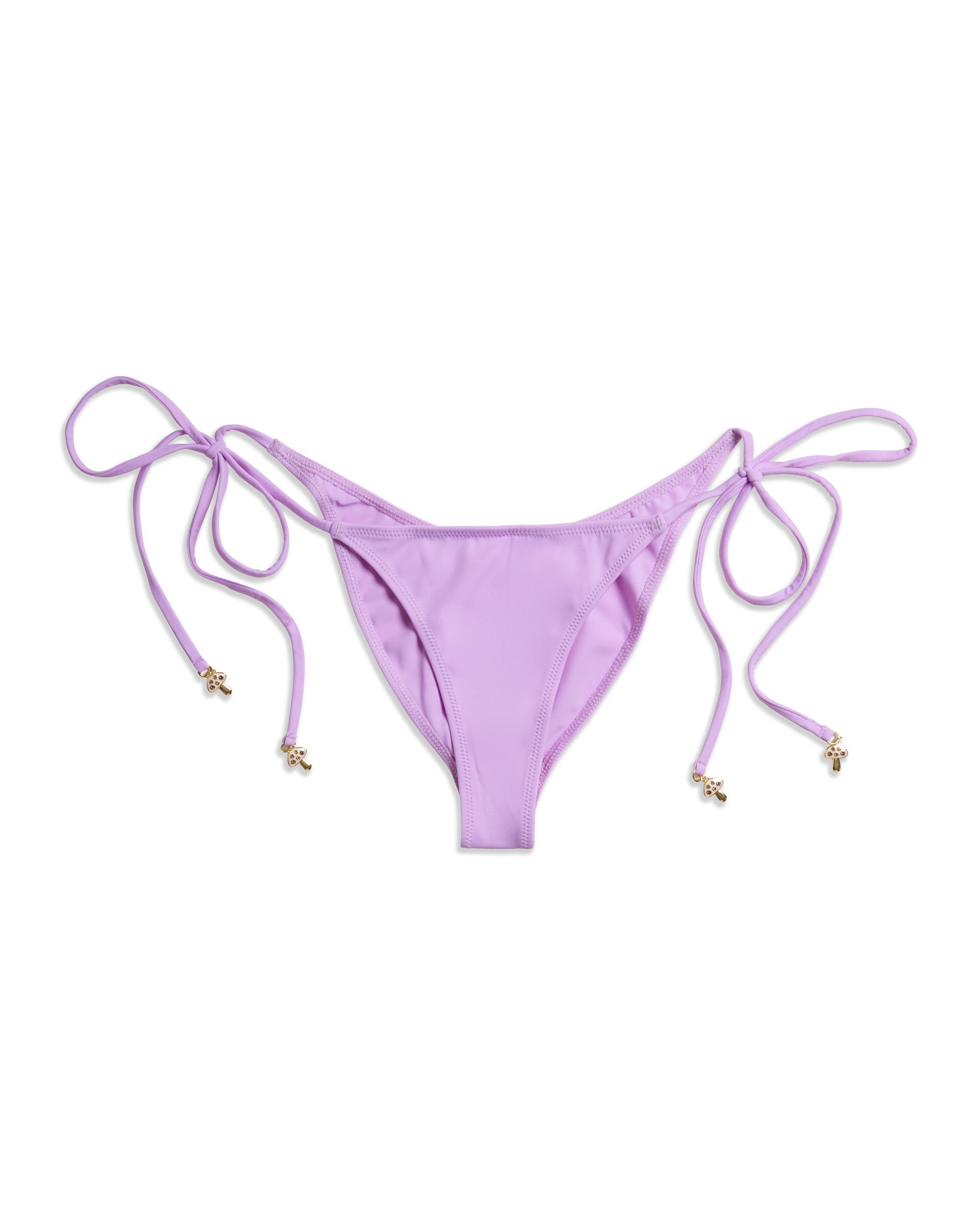 Mushroom Tie-Side Lilac Bikini Thong