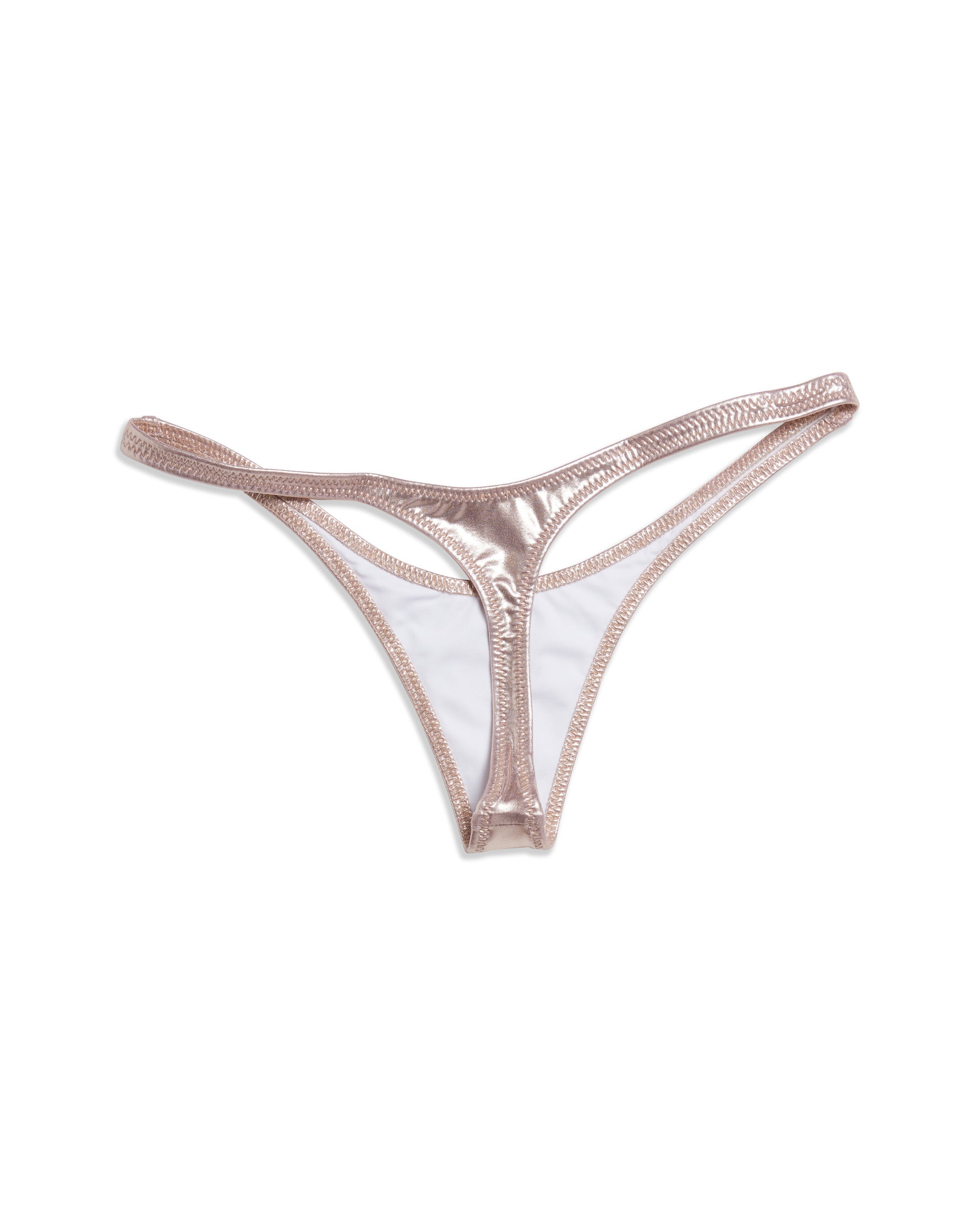 Silver Chrome Bikini Thong