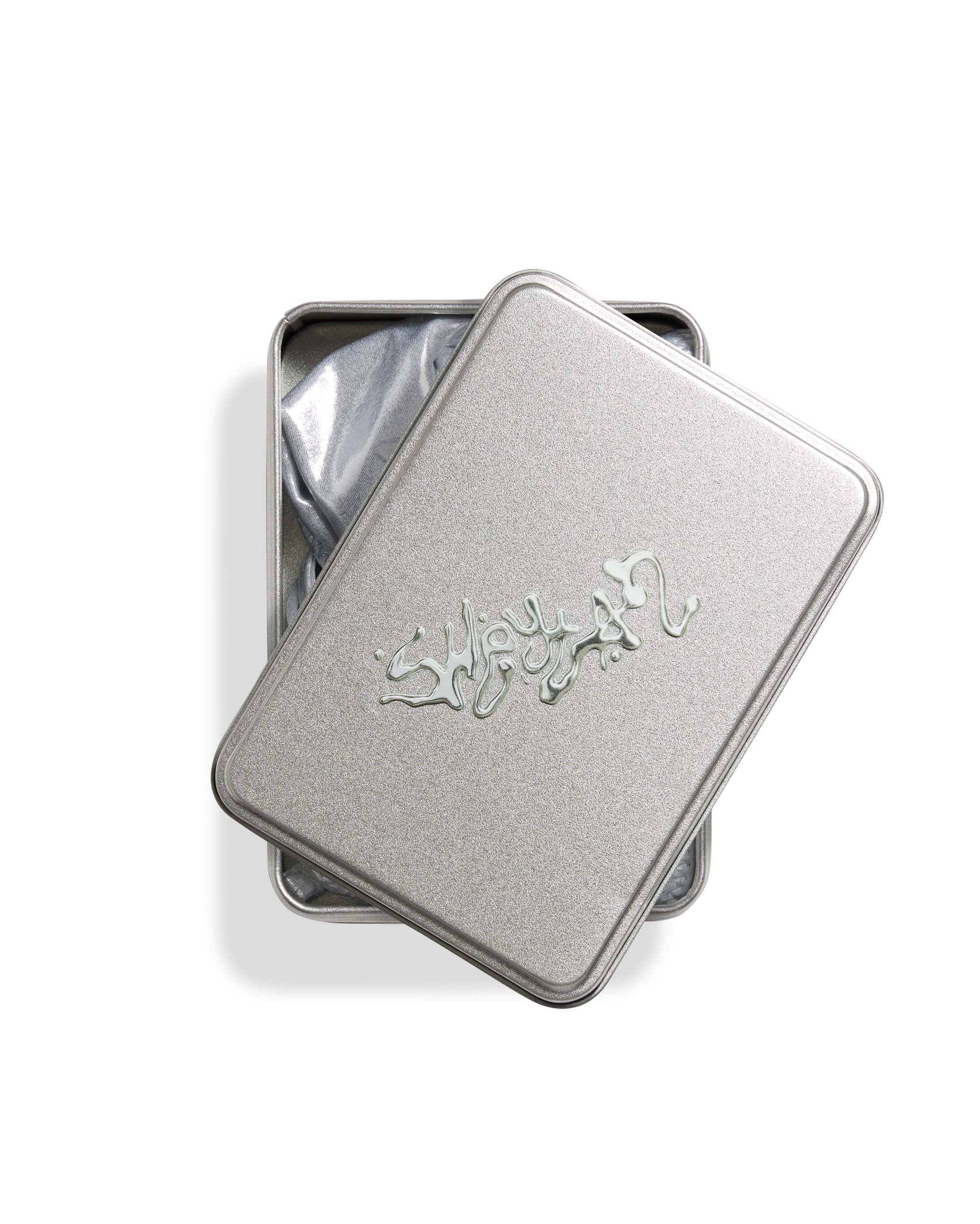 Silver Chrome Tie-Side Bikini Bottom